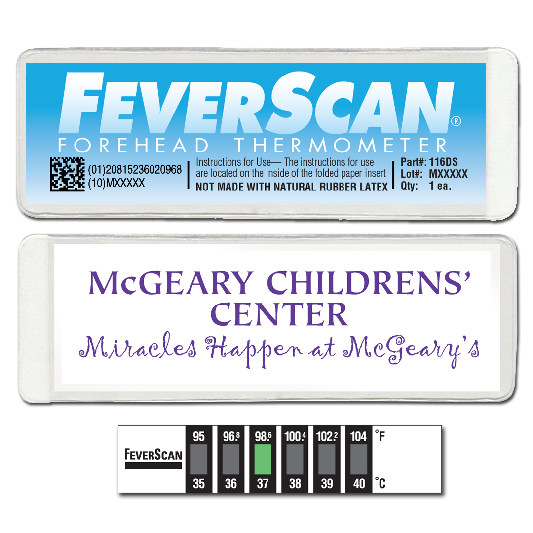  Dual Scale Feverscan Thermometer in 1/4 Wallet